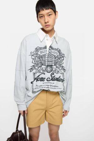 아크네 로고 폴로 셔츠 25FW RA1266-2 - 이미지 5