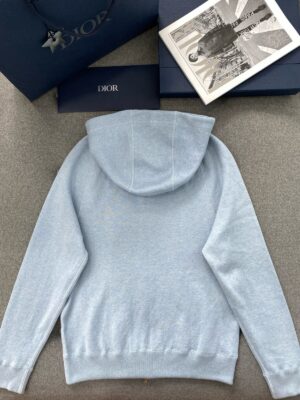 디* 오블리크 울 블렌드 후드 집업 25FW TBHg88 - 이미지 5