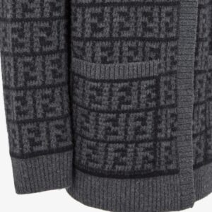 펜디 FF 로고 울 가디건 25FW TBH7010 - 이미지 4