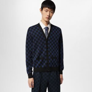 Alternative view of 루이비* 체커보드 울 가디건 25FW TBH7209