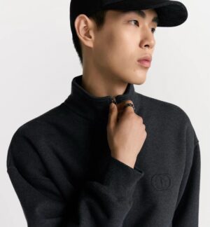 디* 하프 집업 로고 스웨트 셔츠 25FW RA1280 - 이미지 5