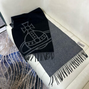 비비안웨스트우드 남녀공용 리버시블 울 롱 머플러 - 이미지 5