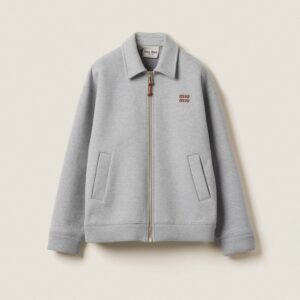 미우미우 플랫 니트 숏 재킷 25FW RA3215