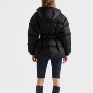 프라다 여성 리나일론 하이넥 벨티드 패딩 코트 25FW CO832 - 이미지 4