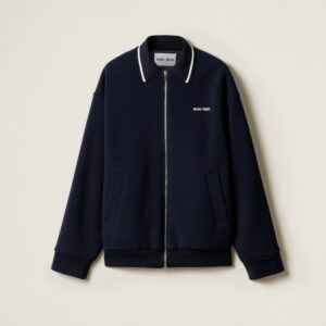 미우미우 폴리 트윌 집업 자켓 25FW 66STD3206