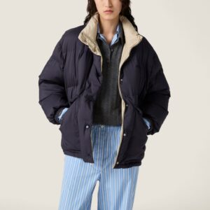 미우미우 리버서블 퐁제 다운 재킷 25FW HGK3094 - 이미지 4