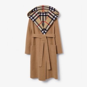 버버리 여성 울 후드 랩 코트 25FW RA7321