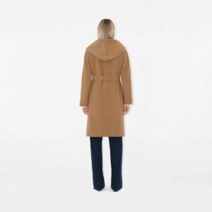 버버리 여성 울 후드 랩 코트 25FW RA7321 - 이미지 4