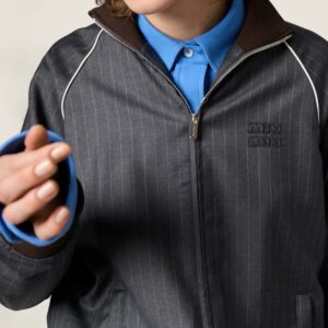 미우미우 스트라이프 집업 재킷 25FW RA3541 - 이미지 5
