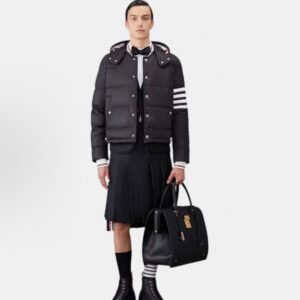 Alternative view of 톰브라운 사선 니트 패딩 점퍼 25FW RA3550