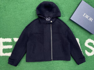 디* 여성 체인 후드 숏 코트 25FW RA3210 - 이미지 3