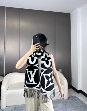 루이비통 모노그램 울 머플러 VI2569 - 이미지 6