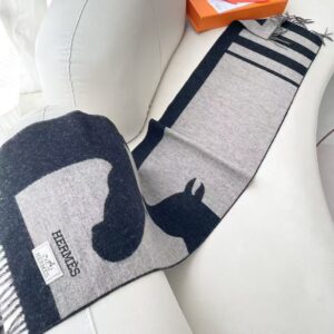 에르메스 울 머플러 VI3735 - 이미지 5