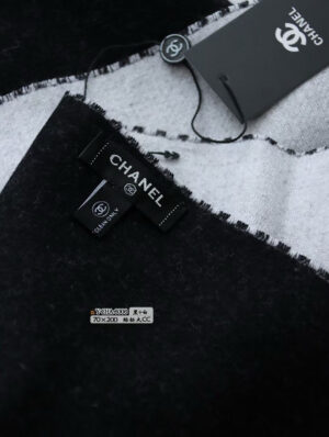 샤넬 CC 로고 배색 머플러 VI7832 - 이미지 6