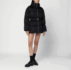 프라다 여성 리나일론 벨티드 구스다운 패딩 25FW CO834 - 이미지 3