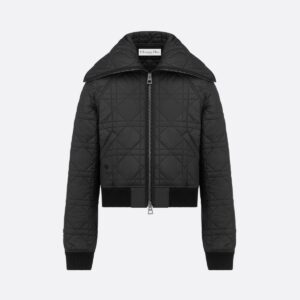 디올 오버사이즈 칼라 매크로까나쥬 재킷 블랙 25FW TBHF352