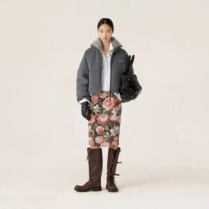 Alternative view of 미우미우 여성 플리스 다운 재킷 25FW 6F25043