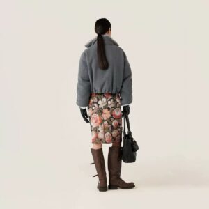 미우미우 여성 플리스 다운 재킷 25FW 6F25043 - 이미지 3