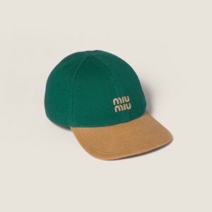 미우미우 자수 배색 볼캡 VI3996-3