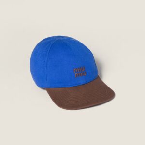 미우미우 자수 배색 볼캡 VI3996-4