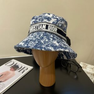Alternative view of 디올 패턴 버킷햇 VI4010-2
