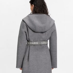 루이비* 여성 후드 랩 코트 25FW RA3802 - 이미지 5