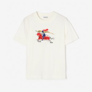 버버리 말 기사 자수 그래픽 반팔 티셔츠 26SS RA3810-4
