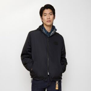 버버리 리버서블 체크 후드 재킷 26SS RA38241 - 이미지 3