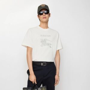 Alternative view of 버버리 마혼 라이더 엠블럼 코튼 티셔츠 26SS RA3854-2