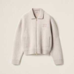 미우미우 울 집업 가디건 25FW RA3612