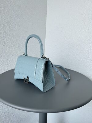발렌시아가 아워글래스 S 핸드백 크로커다일 엠보스 5935461-11 - 이미지 4