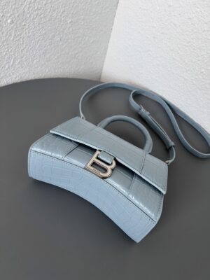발렌시아가 아워글래스 XS 핸드백 크로커다일 엠보스 5928331-11 - 이미지 5