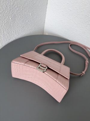 발렌시아가 아워글래스 S 핸드백 크로커다일 엠보스 5935461-14 - 이미지 5