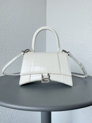 발렌시아가 아워글래스 S 핸드백 크로커다일 엠보스 5935461-15