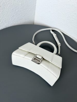 발렌시아가 아워글래스 XS 핸드백 크로커다일 엠보스 5928331-15 - 이미지 5