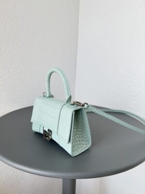 발렌시아가 아워글래스 XS 핸드백 크로커다일 엠보스 5928331-17 - 이미지 4
