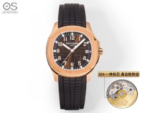 Alternative view of 파텍필립 아쿠아넛 (Aquanaut) 5167R-001 (블랙 밴드)