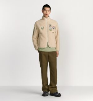 디* 마운틴 자수 패치 플리스 집업 자켓 26SS 66STD4399 - 이미지 3