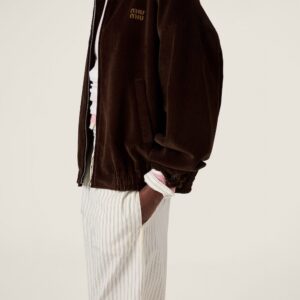 미우미우 프 코어 코듀로이 패딩 집업 재킷 25FW RA326 - 이미지 4