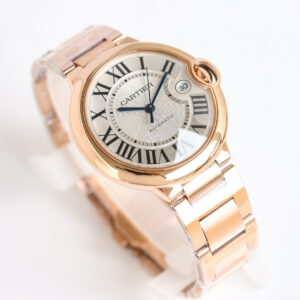 까르띠에 발롱 블루 워치 40mm 오토메틱 로즈 골드 WGBB0039 - 이미지 3