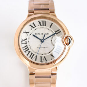 까르띠에 발롱 블루 워치 40mm 오토메틱 로즈 골드 WGBB0039 - 이미지 4
