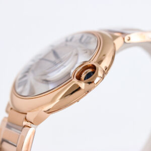 까르띠에 발롱 블루 워치 40mm 오토메틱 로즈 골드 WGBB0039 - 이미지 9