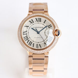 Alternative view of 까르띠에 발롱 블루 워치 40mm 오토메틱 로즈 골드 다이아 베젤 WE9008Z3