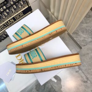 디올 디웨이 플랫폼 뮬 슬리퍼 KCO052ECJ-4 - 이미지 8
