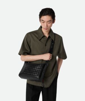 보테가베네타트라이베카 탑 핸들백 836016 블랙 - 이미지 3
