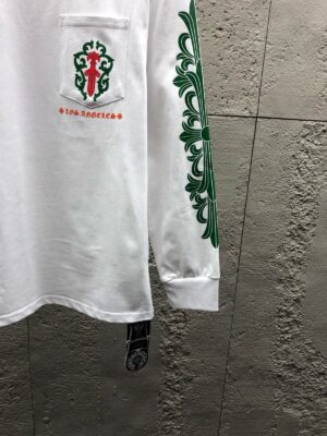 크롬하츠 십자가 프린트 롱슬리브 티셔츠 Ceo232 - 이미지 10
