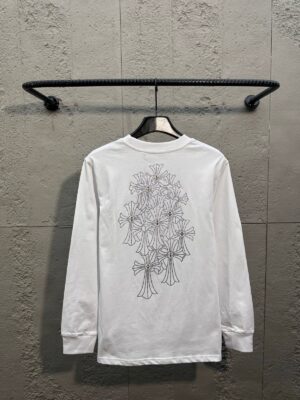 Alternative view of 크롬하츠 실버 크로스 자수 롱슬리브 티셔츠 Ceo234