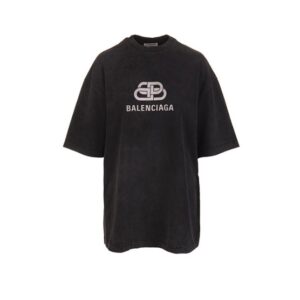 발렌시아가 BB 더블 B 로고 프린트 반팔 티셔츠 Ceo307-3