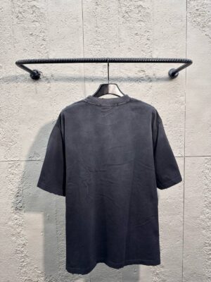 발렌시아가 빈티지 워싱 로고 자수 반팔 티셔츠 Ceo291 - 이미지 7