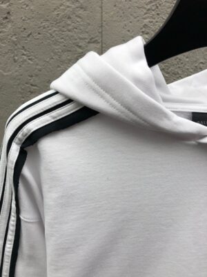 발렌시아가 더블 링 자수 라인 후드 스웨트셔츠 Ceo294 - 이미지 10